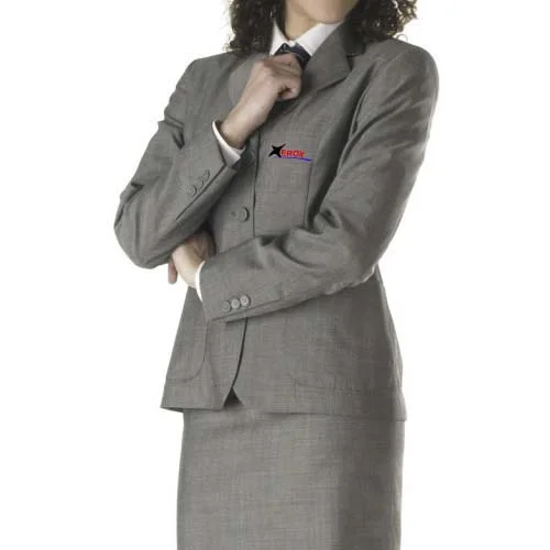 grey color uniform coat